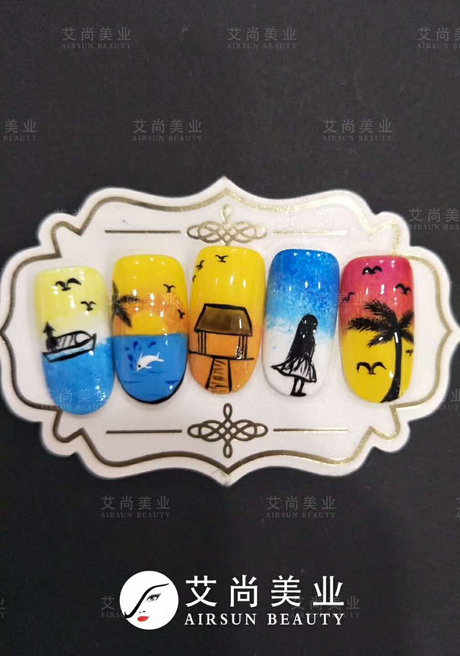 艾尚美业学员优秀美甲作品(图6)