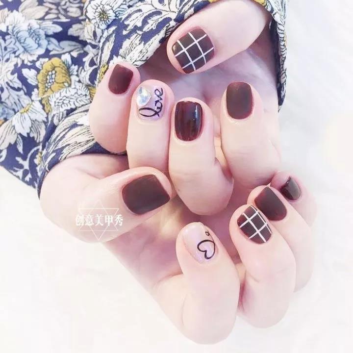 【艾尚美甲】秋天做一个美美的棕色指甲吧~~~(图4)