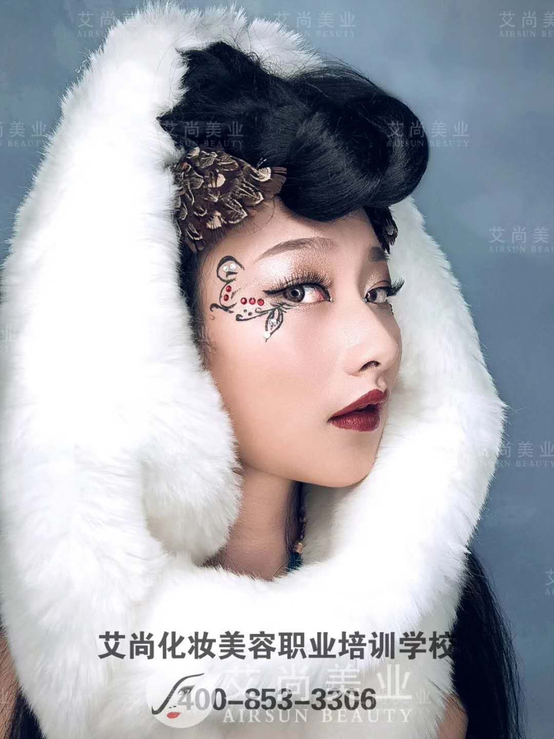 【艾尚美业】时尚班学生上课作品(图3)